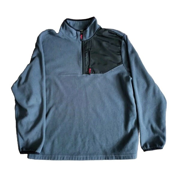 Starter Jacket Mens Size Medium 1/4 Zip Gray Pullover - Picture 1 of 7